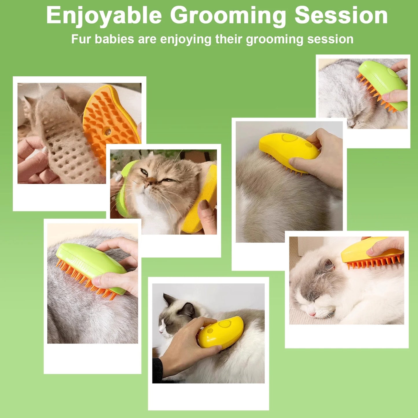 3 In 1 Pet Steam Brush For Pets
